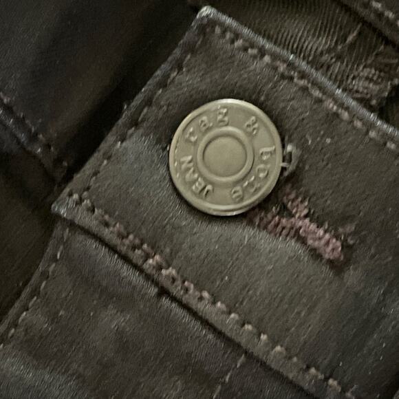 Rag & Bone Midnight Lambskin Inset Jodhpur Skinny Jeans 25 - Picture 5 of 10